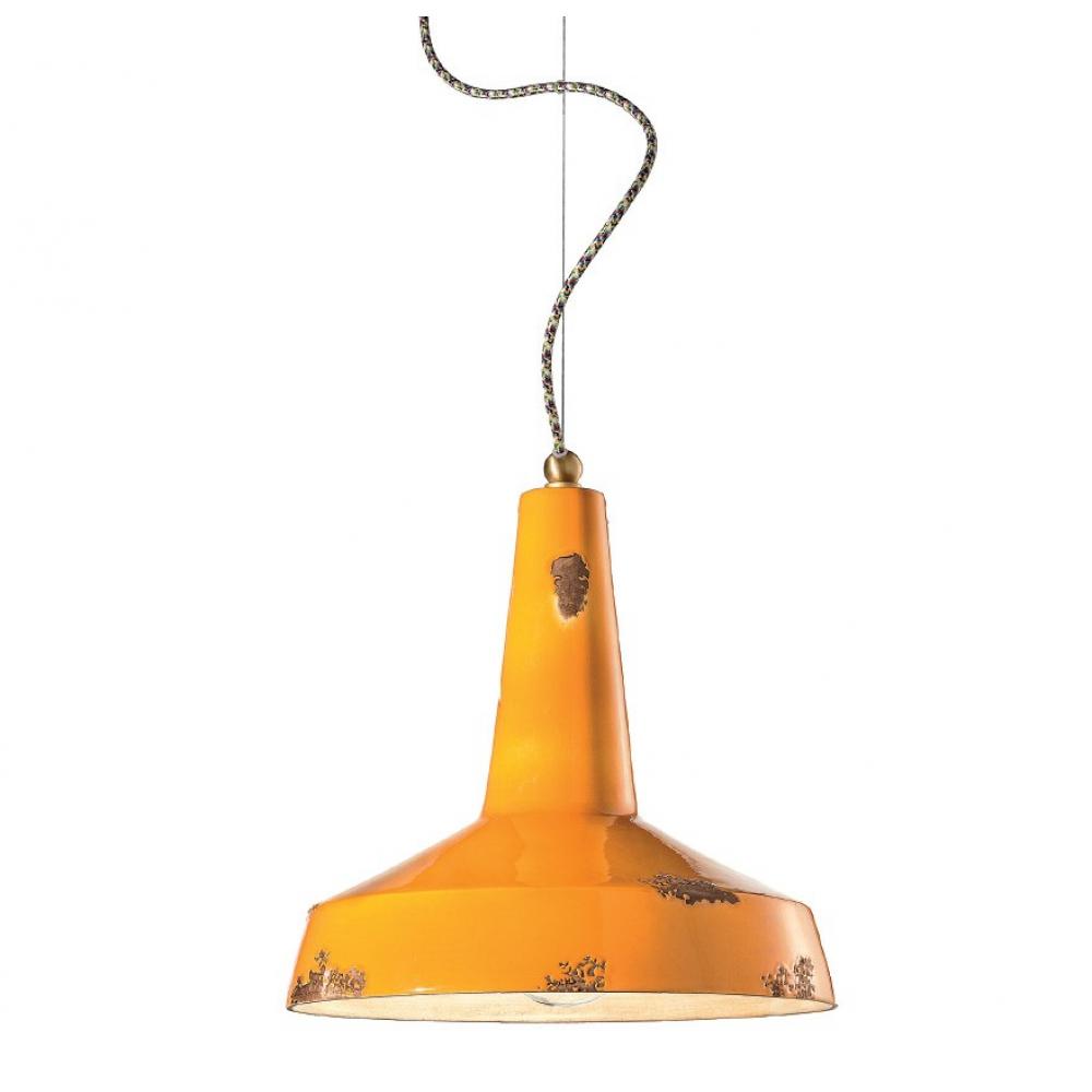 narancssarga vintage retro fuggesztek lampa mennyezeti vilagitas konyha nappali etkezo asztal fole rusztikus szines klasszikus keramia kezzel keszitett lameridiana lampak lakberendezes.jpg